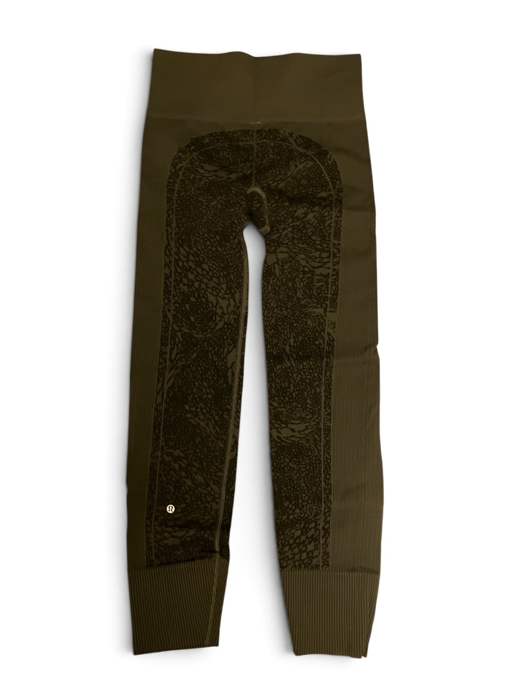 lululemon athletica Olive Green Textured Seamless Joggers
